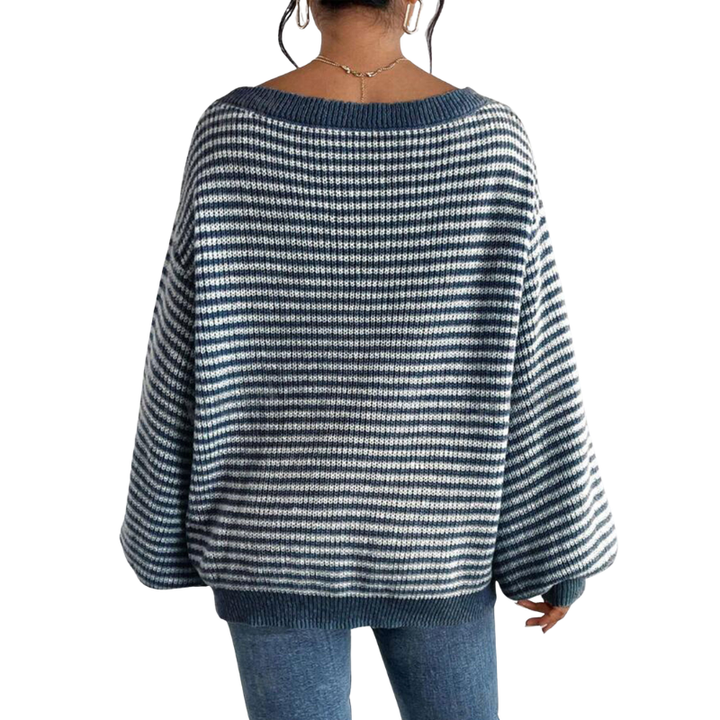 LELLA™ – Lässiger gestreifter Damenpullover für alle Jahreszeiten