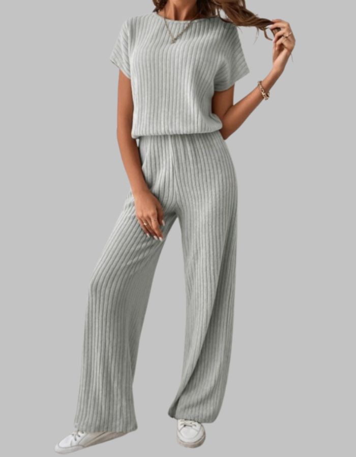 MAGGIE™ – Lässiges Kurzarm-Oberteil- und Hosen-Set