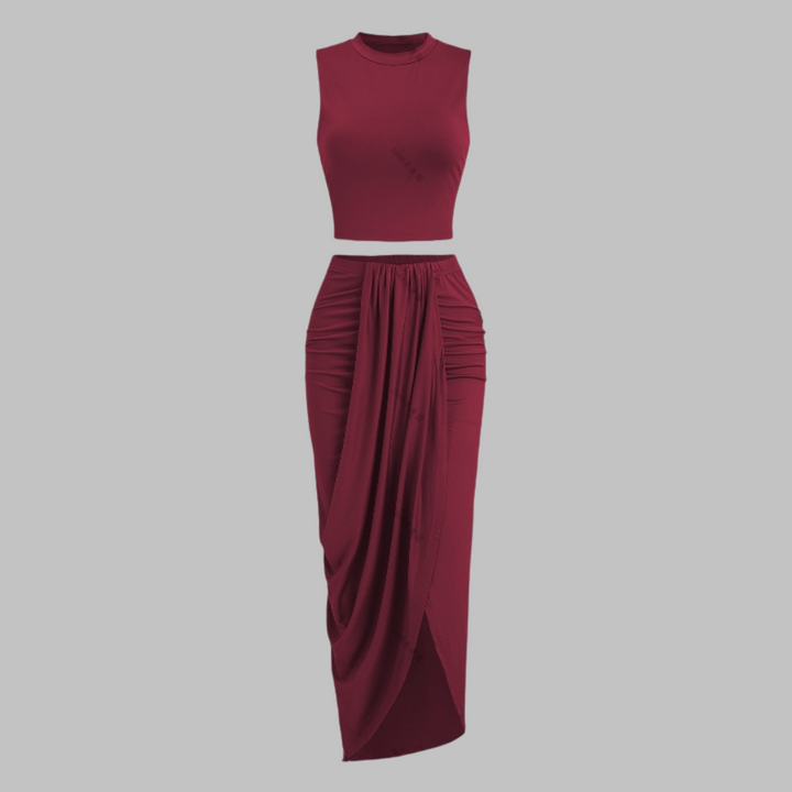MANUELA™ - Elegantes Plisseerock-Set mit Schlitz