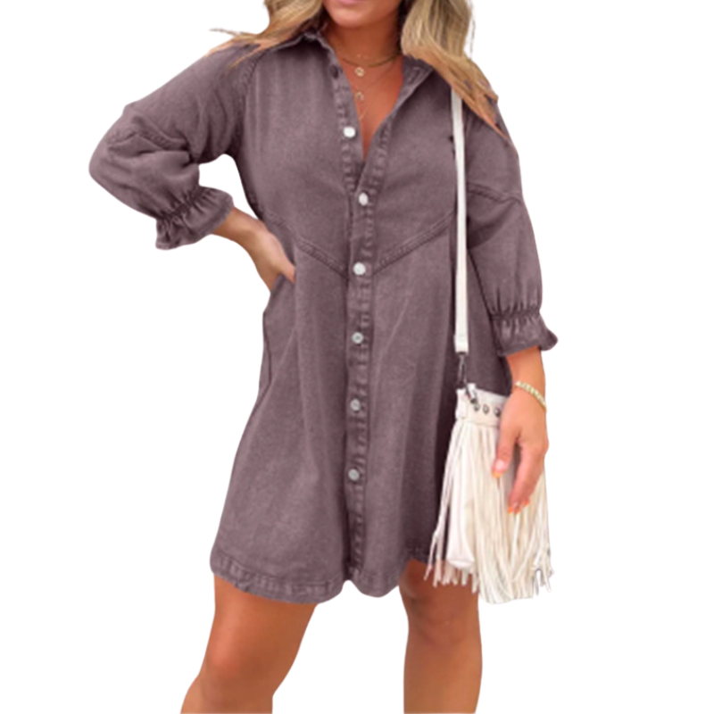 MICHELLE™ – Elegantes Mini-Kleid mit Puffärmeln