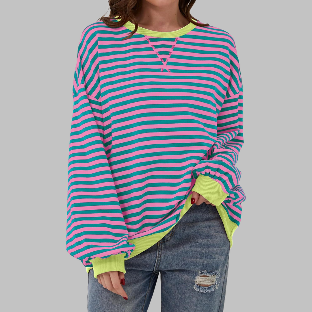 LUKA™ – Lässiges Langarmshirt mit Rundhalsausschnitt und Streifen
