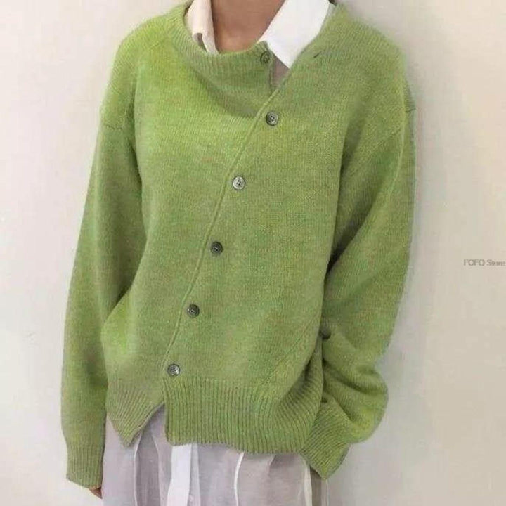 ALYCIA™ - Asymmetrischer Button-Cardigan