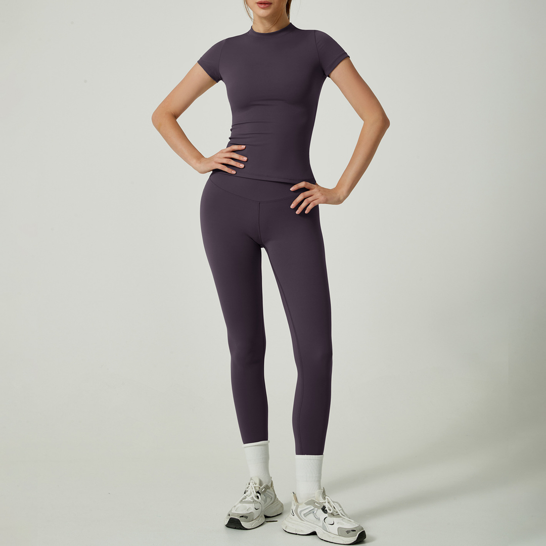 UBE™ – Freizeit-Set aus unifarbenem Top und Leggings