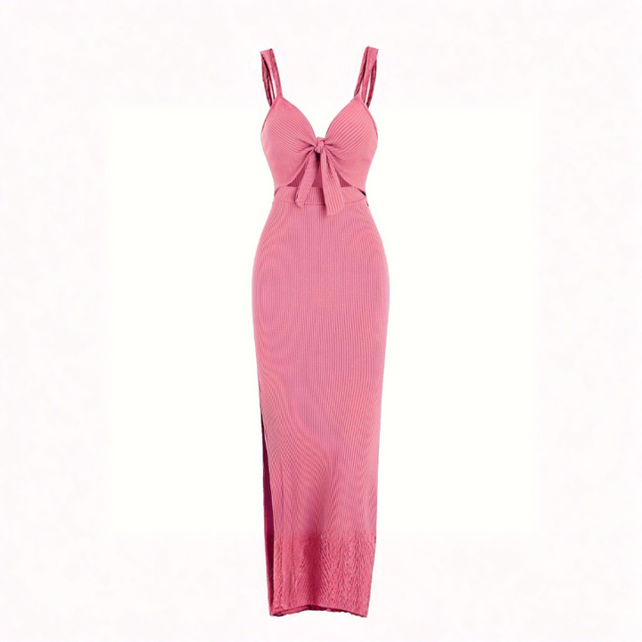 ROSE™ – Schickes ärmelloses Camisole-Kleid mit Knotendetail