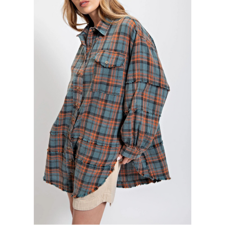 MATILDA™ - Süßes kariertes Flanell-Oberteil