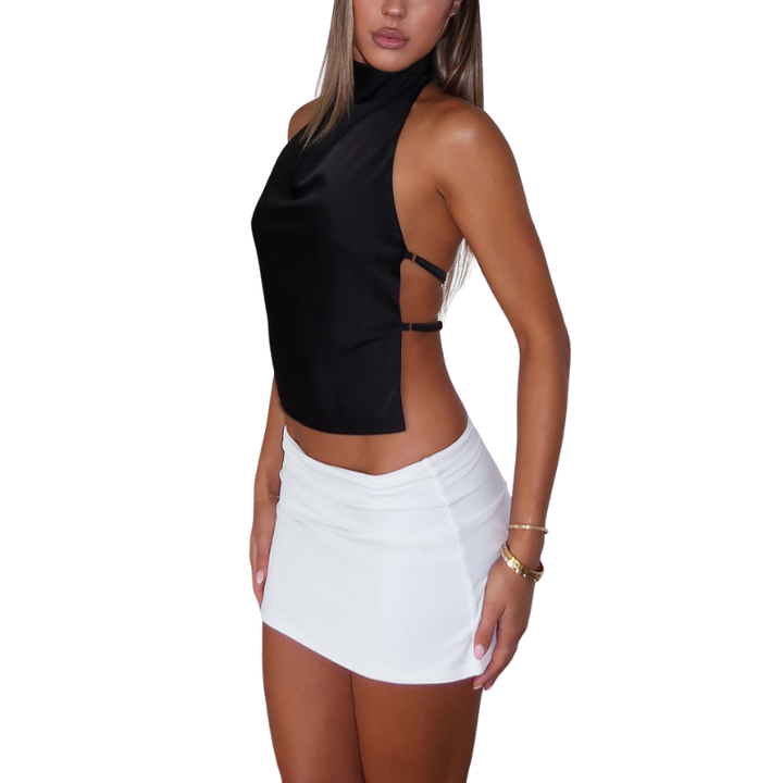 JOSIE™ – Minimalistisches ärmelloses Neckholder-Sommertop
