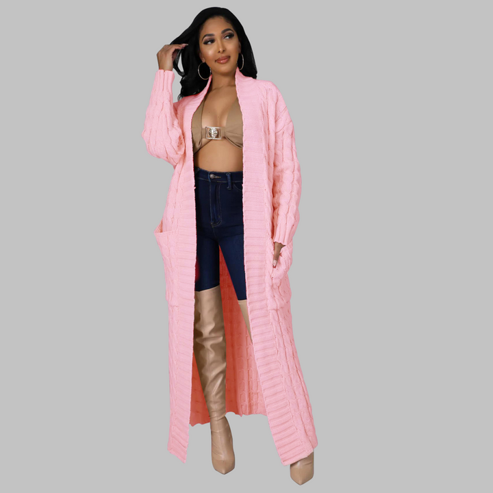 JACKIE™ - Lässiger, langärmliger Long-Cardigan