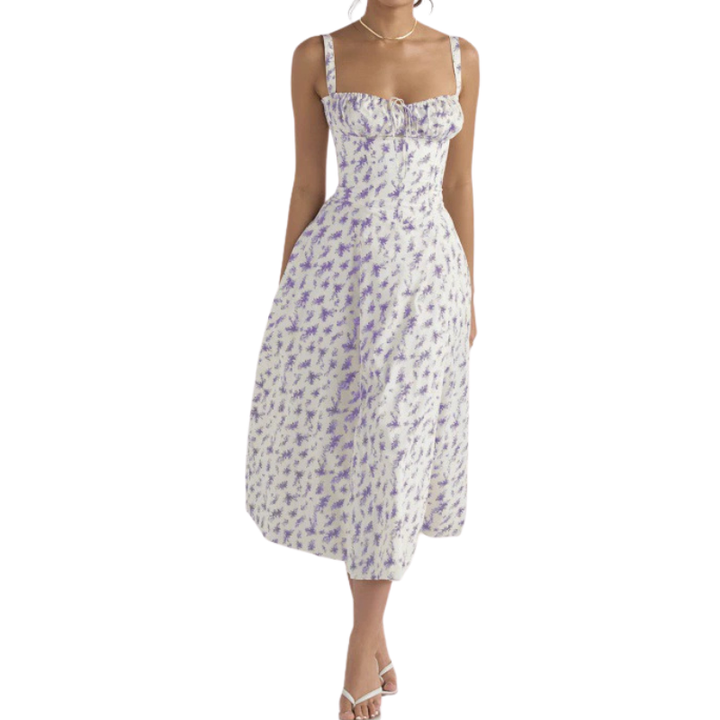 MATILDA™ – Elegantes gerafftes Korsett-Midikleid