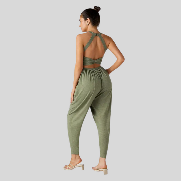 DAYEA™ – Bequemer rückenfreier U-Ausschnitt Lounge Jumpsuit