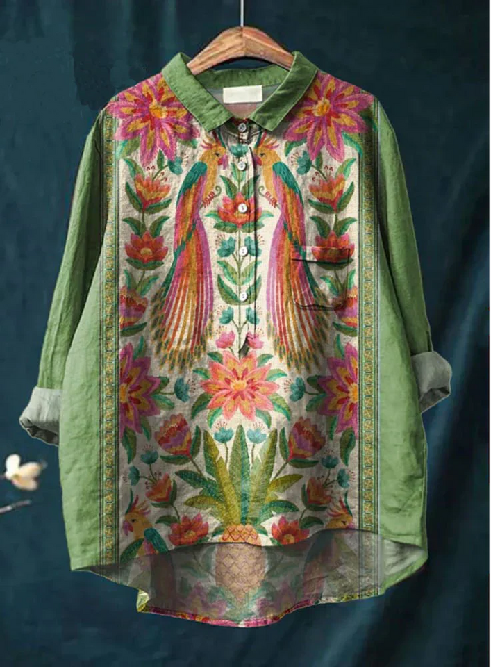 CLAUDINE™ – Gelassenes Kunst-Shirt