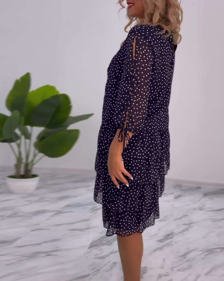 ELINA™ - Gepunktetes Eleganz-Kleid