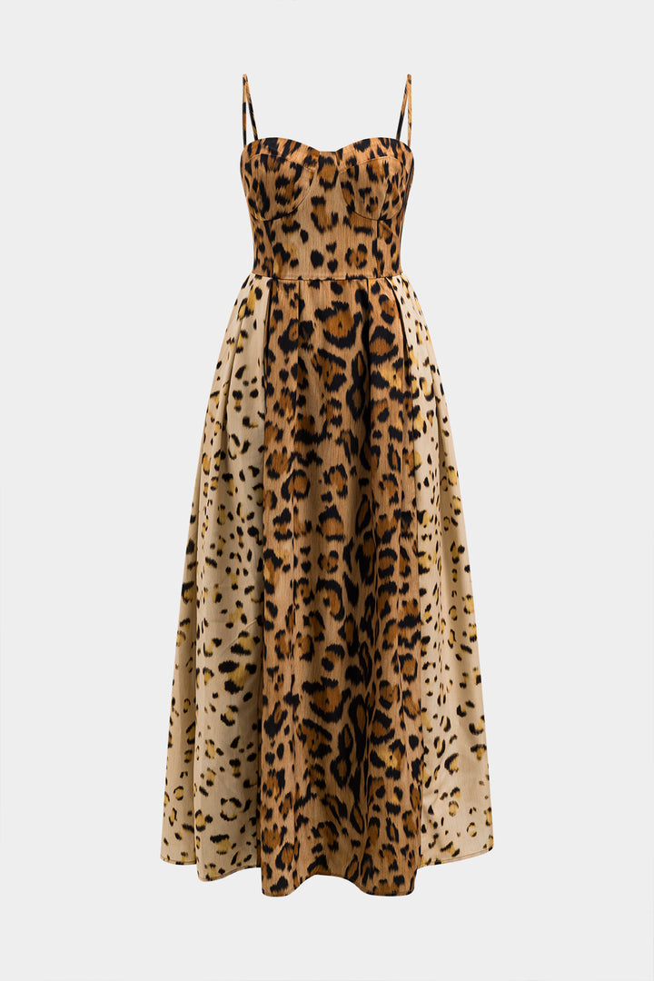 BIANCA™ - Midi-Kleid mit auffälligem Leopardenmuster