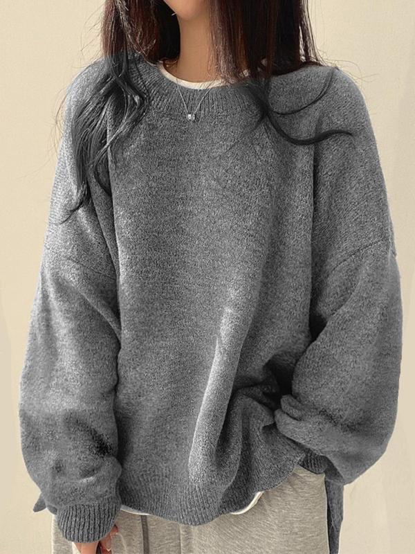 VIOLETTA™ - Kuscheliger Langarm-Rundhals-Strickpullover