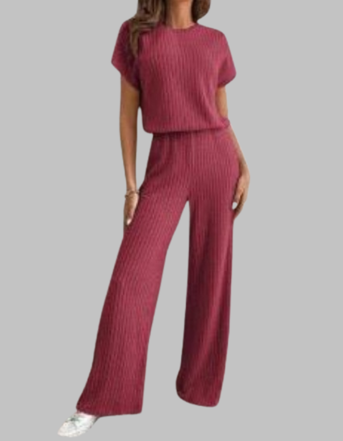 MAGGIE™ – Lässiges Kurzarm-Oberteil- und Hosen-Set
