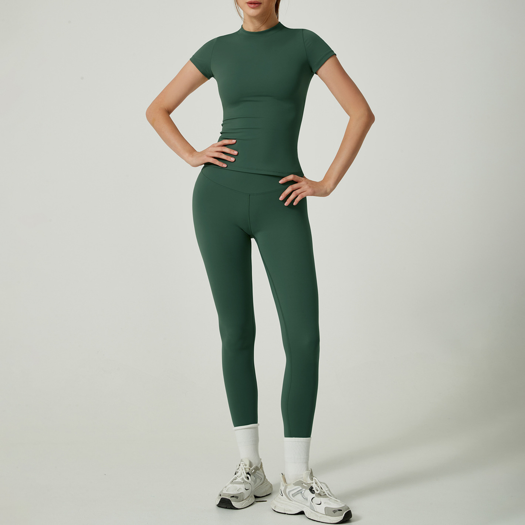 UBE™ – Freizeit-Set aus unifarbenem Top und Leggings