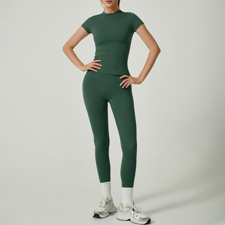 UBE™ – Freizeit-Set aus unifarbenem Top und Leggings