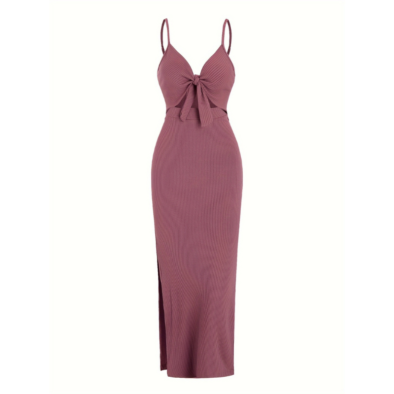 ROSE™ – Schickes ärmelloses Camisole-Kleid mit Knotendetail