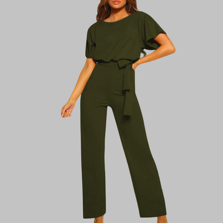 WANNON™ - Lässiger Overall mit Bindegürtel und Fledermausärmeln