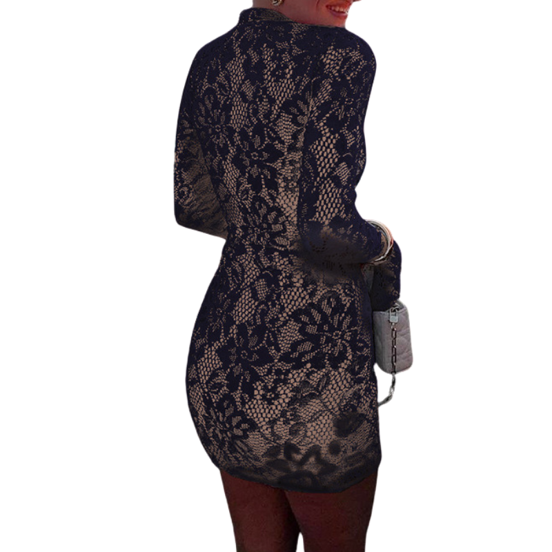 SHAIRA™ – Stylisches eng anliegendes Kleid mit Mock Neck