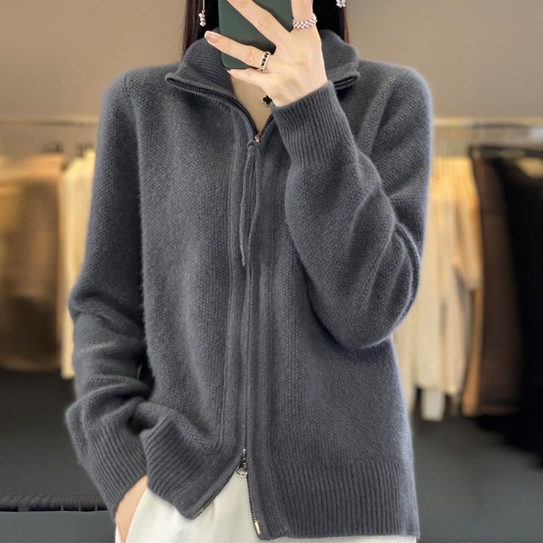 KATRINA™ – Minimalistischer Reißverschluss-Pullover