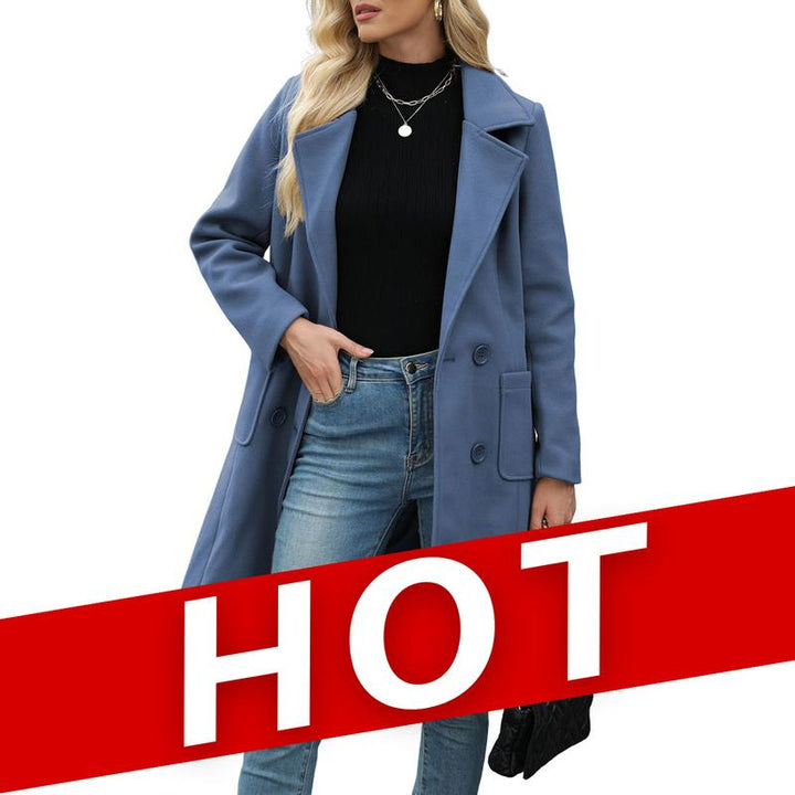 MOORE™ - Freizeit-Wollmantel mit Revers für den Winter