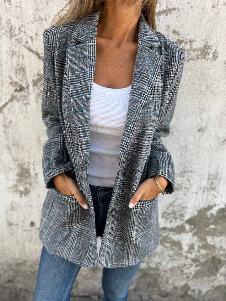 LUCINDA™ - Klassischer Blazer mit Karomuster