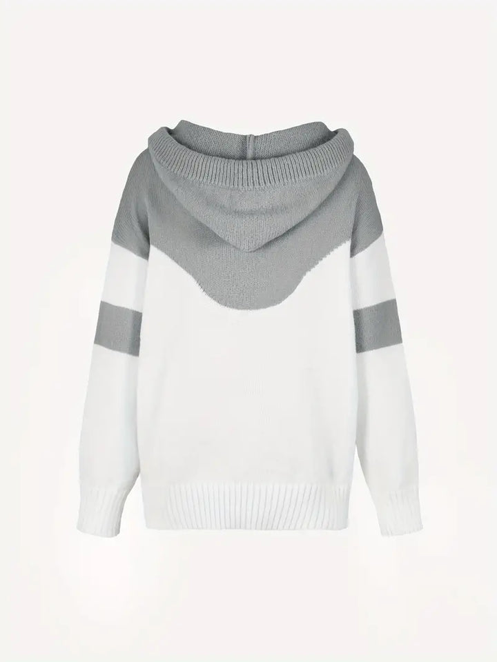 RÍONA™ - Zweifarbiger Gemütlicher Kapuzenpullover