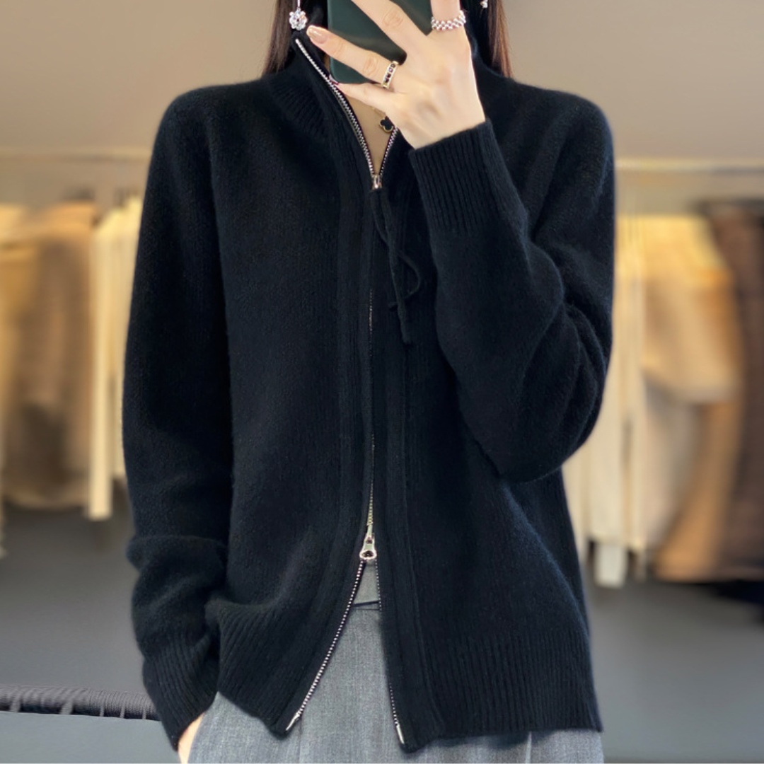 KATRINA™ – Minimalistischer Reißverschluss-Pullover