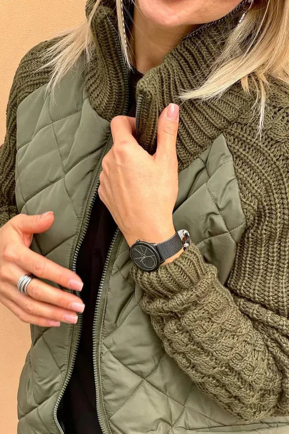 REINA™ - Steppstrickjacke