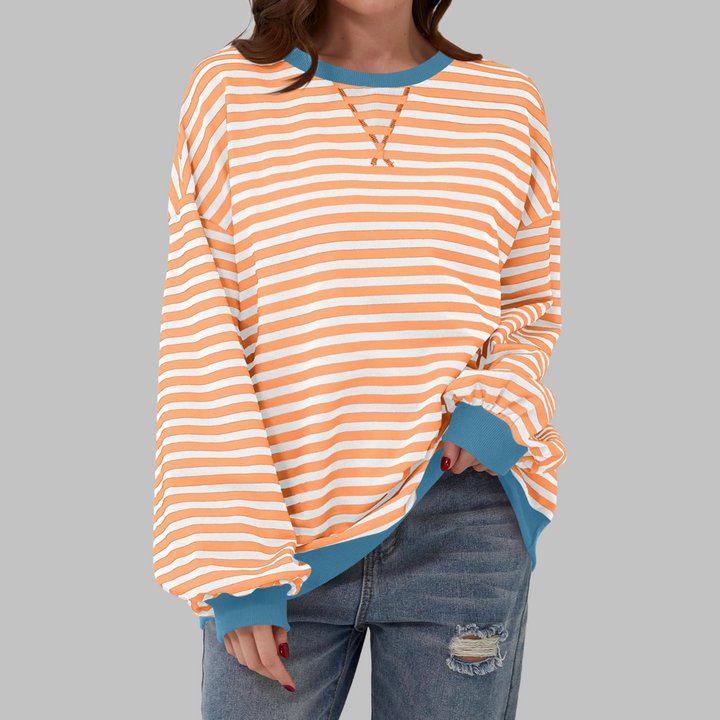 LUKA™ – Lässiges Langarmshirt mit Rundhalsausschnitt und Streifen