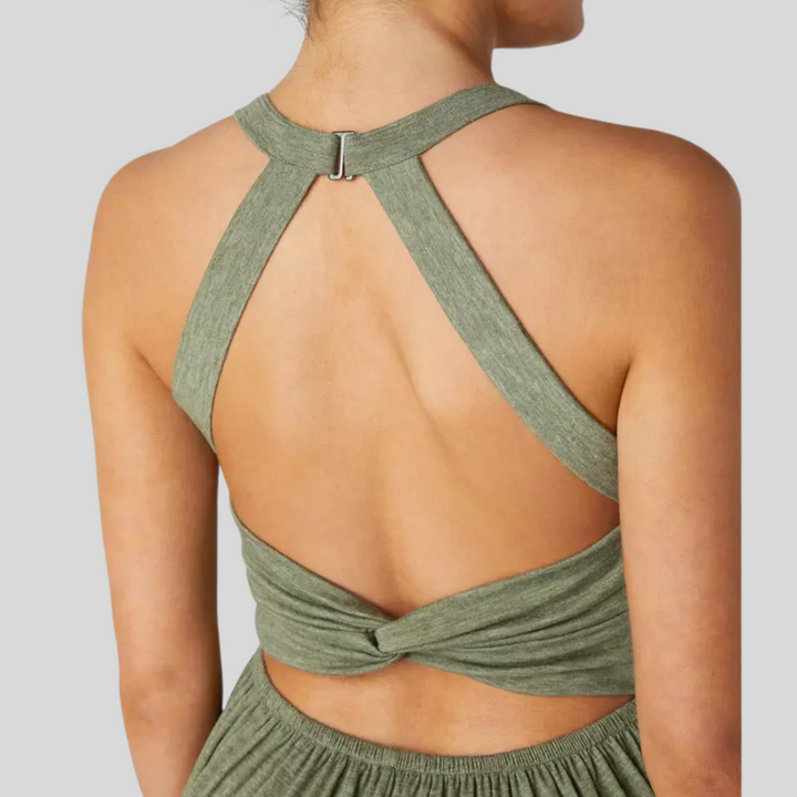 DAYEA™ – Bequemer rückenfreier U-Ausschnitt Lounge Jumpsuit