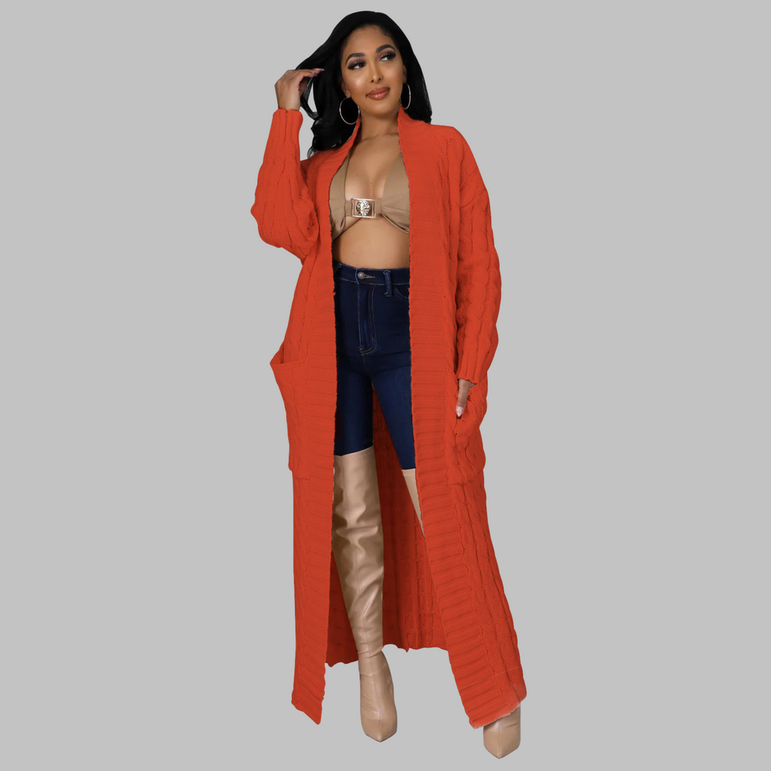 JACKIE™ - Lässiger, langärmliger Long-Cardigan