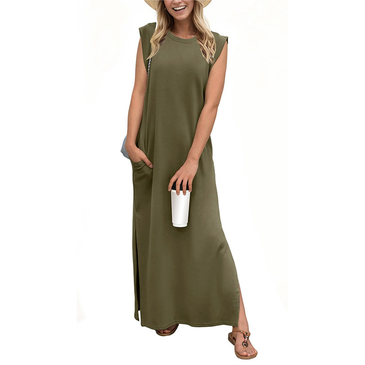 TASHA™ – Lässiges ärmelloses Maxikleid