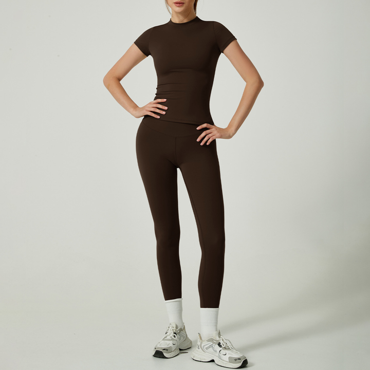 UBE™ – Freizeit-Set aus unifarbenem Top und Leggings