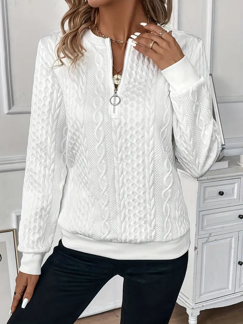 EMMA™ | Eleganter Quarter-Zip Pullover