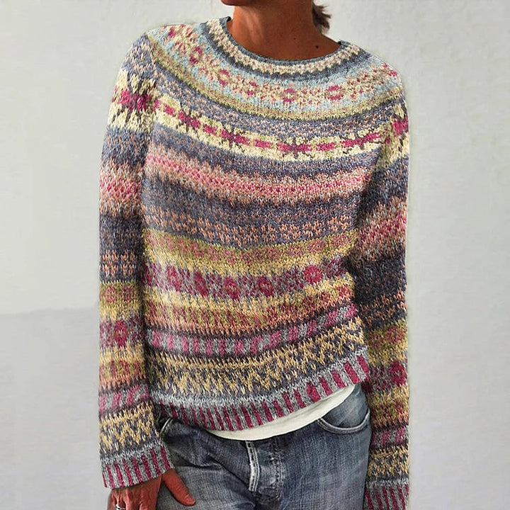 HARPER™ - Farbenfroher Fair Isle Pullover