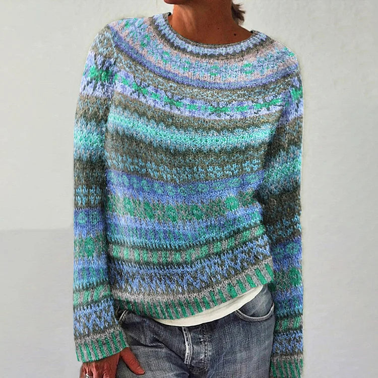 HARPER™ - Farbenfroher Fair Isle Pullover