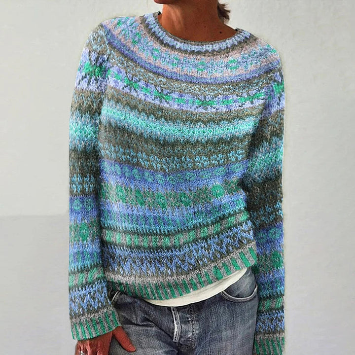 HARPER™ - Farbenfroher Fair Isle Pullover