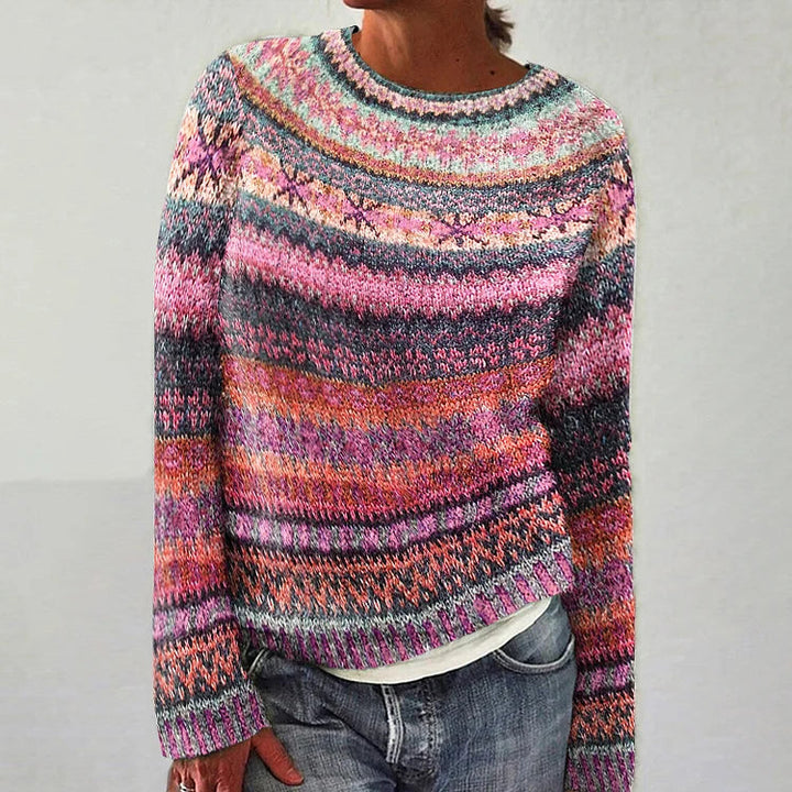 HARPER™ - Farbenfroher Fair Isle Pullover