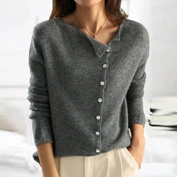 ANAIS™ | Luxuriöser Pullover mit Knopfleiste