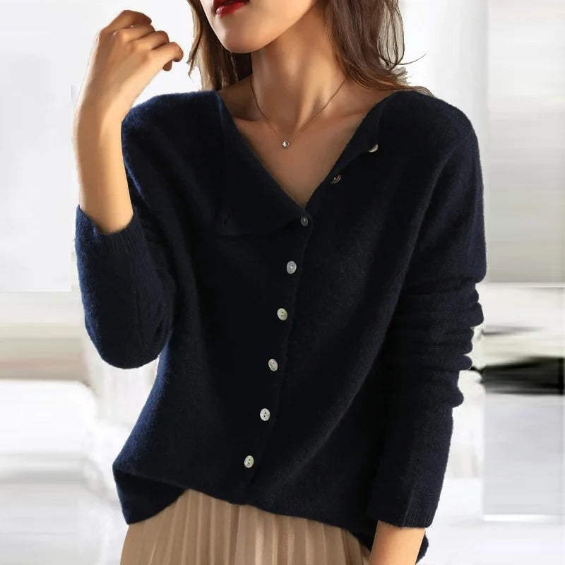 ANAIS™ | Luxuriöser Pullover mit Knopfleiste