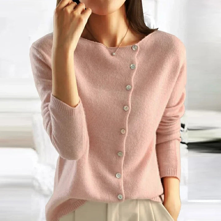 ANAIS™ | Luxuriöser Pullover mit Knopfleiste