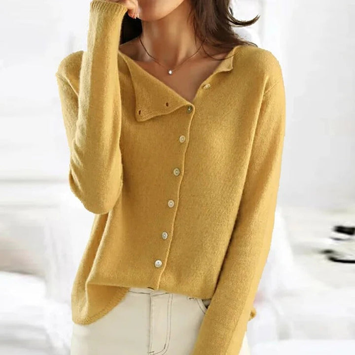 ANAIS™ | Luxuriöser Pullover mit Knopfleiste