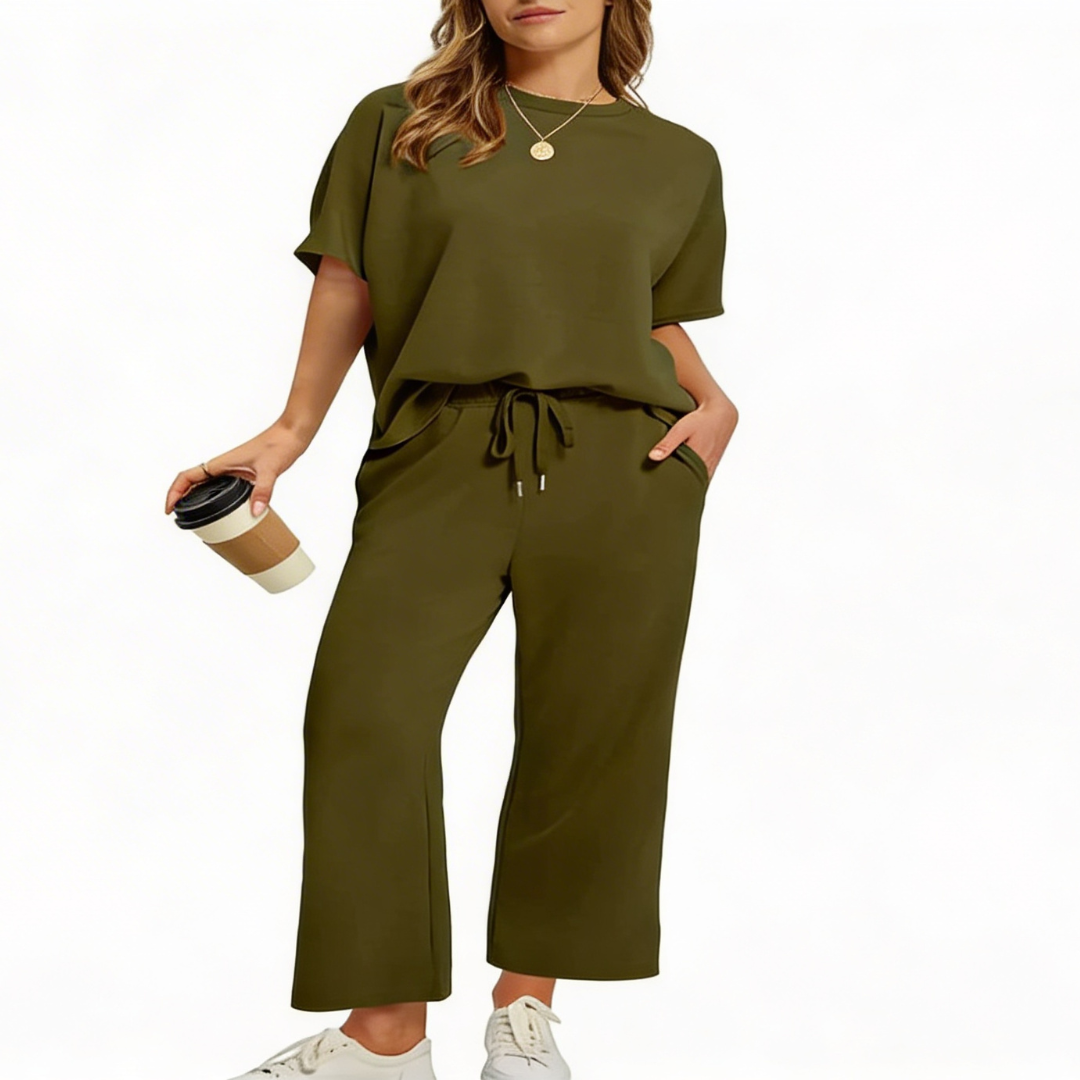 JULIE™ – Oversized Cropped Lounge-Set für Damen