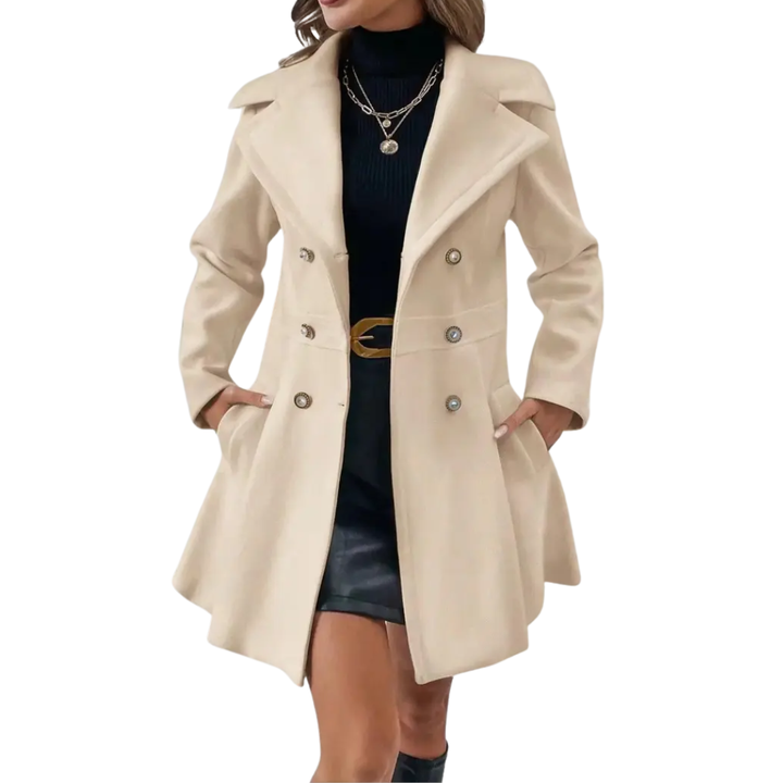 THERON™ – Eleganter zweireihiger Wollmantel