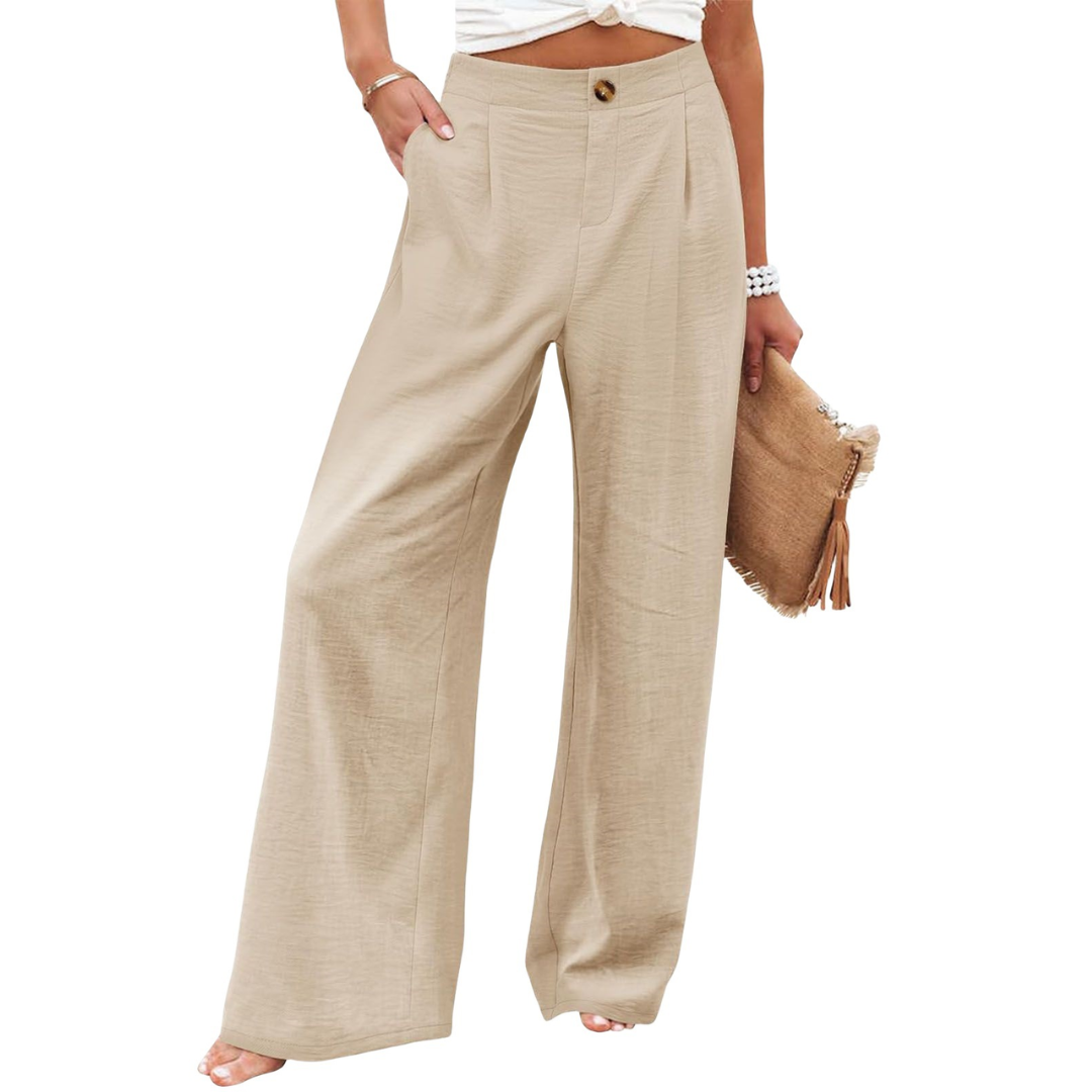 PERNILLE™ – Lockere High-Waist Hose mit weitem Bein