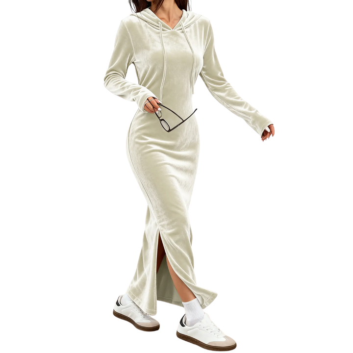 NICOLETTE™ – Kuscheliges Kapuzen-Bodycon-Strickkleid