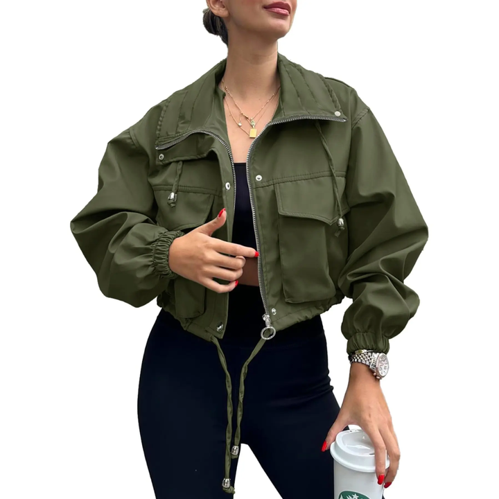 HELENA™ – Elegante Windbreaker-Jacke mit Reißverschluss