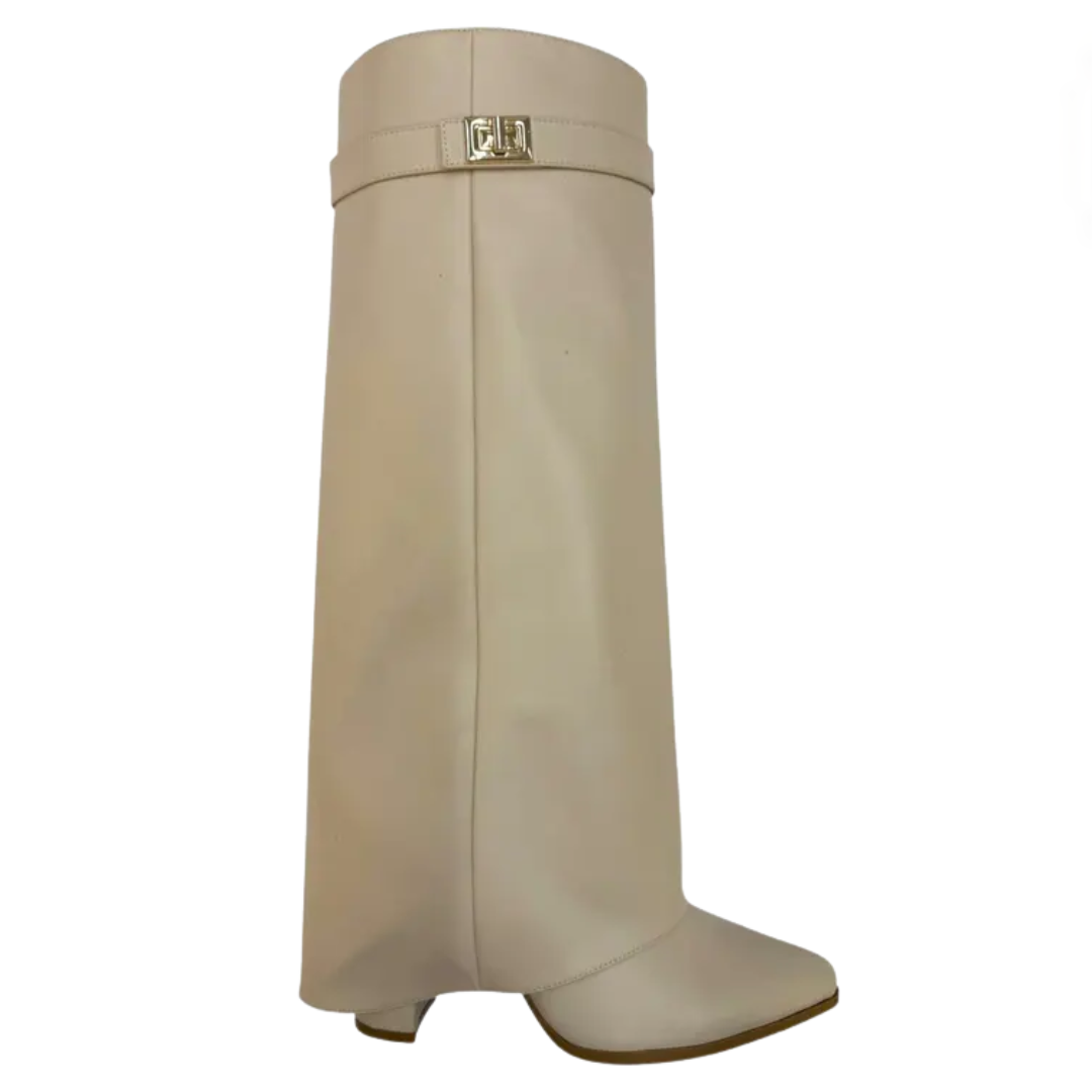 VESPER™ – Weitschaft-Stiefel mit Schnalle zum Umschlagen