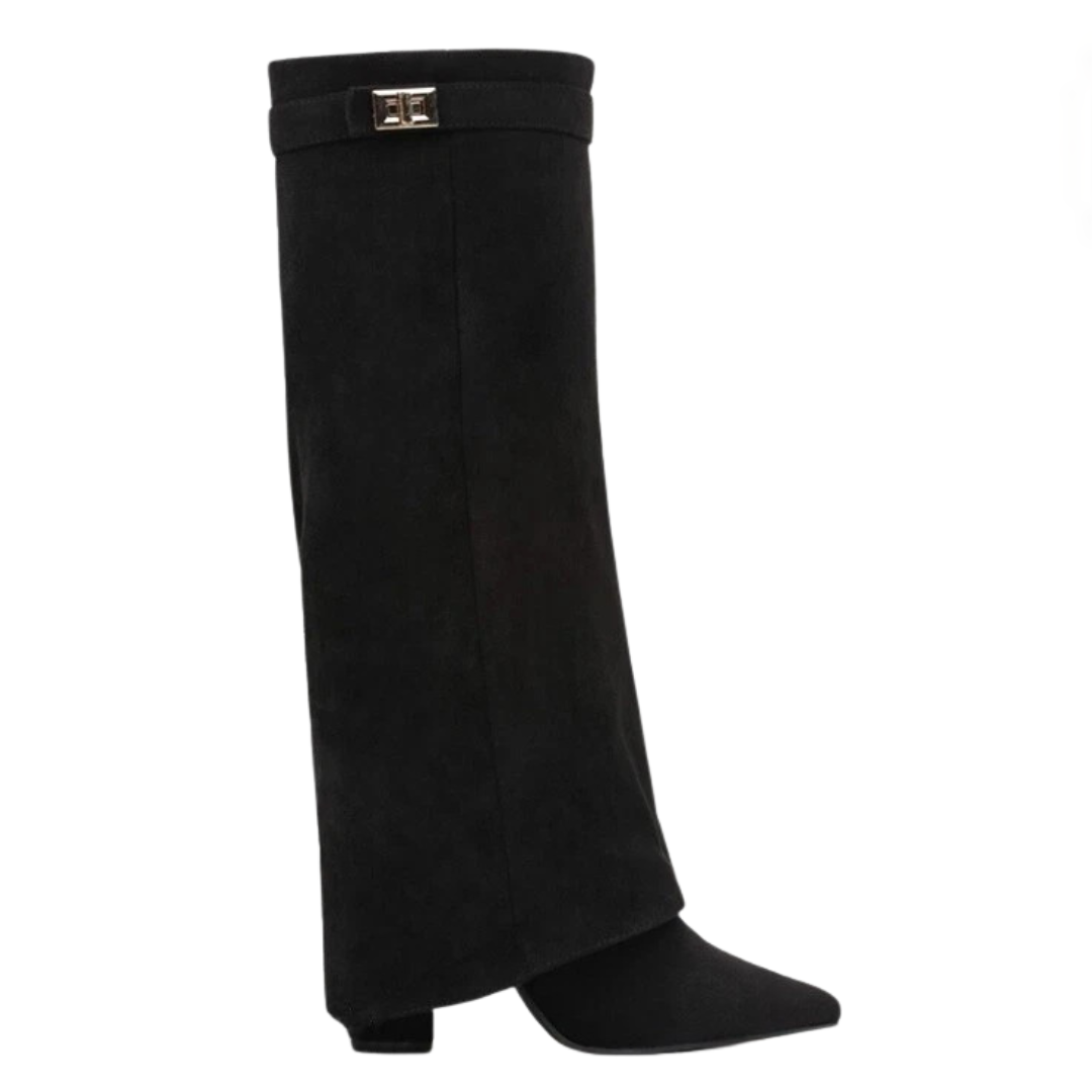 VESPER™ – Weitschaft-Stiefel mit Schnalle zum Umschlagen